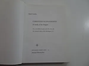 CHRISTIAN ICONOGRAPHY. A STUDY OF ITS ORIGINS