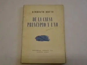 DE LA CAUSA, PRINCIPIO Y UNO