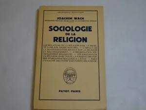 SOCIOLOGIE DE LA RELIGION