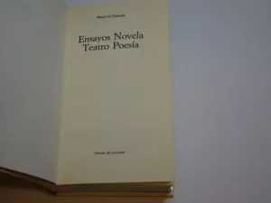 ENSAYOS. NOVELA. TEATRO. POESÍA