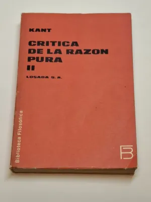 CRÍTICA DE LA RAZÓN PURA II