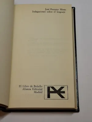 INDAGACIONES SOBRE EL LENGUAJE