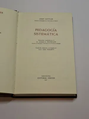 PEDAGOGÍA SISTEMÁTICA