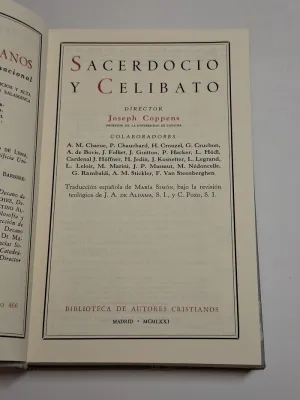 SACERDOCIO Y CELIBATO