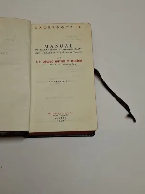 SACERDOTALE. MANUEL DE SACRAMENTOS Y SACRAMENTALES